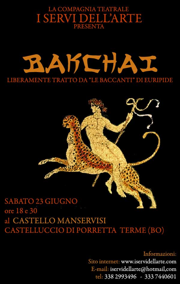 "BACKHAI", Sabato 23 Giugno 2012 ore 18.30 a Castelluccio, Porretta Terme, Bologna